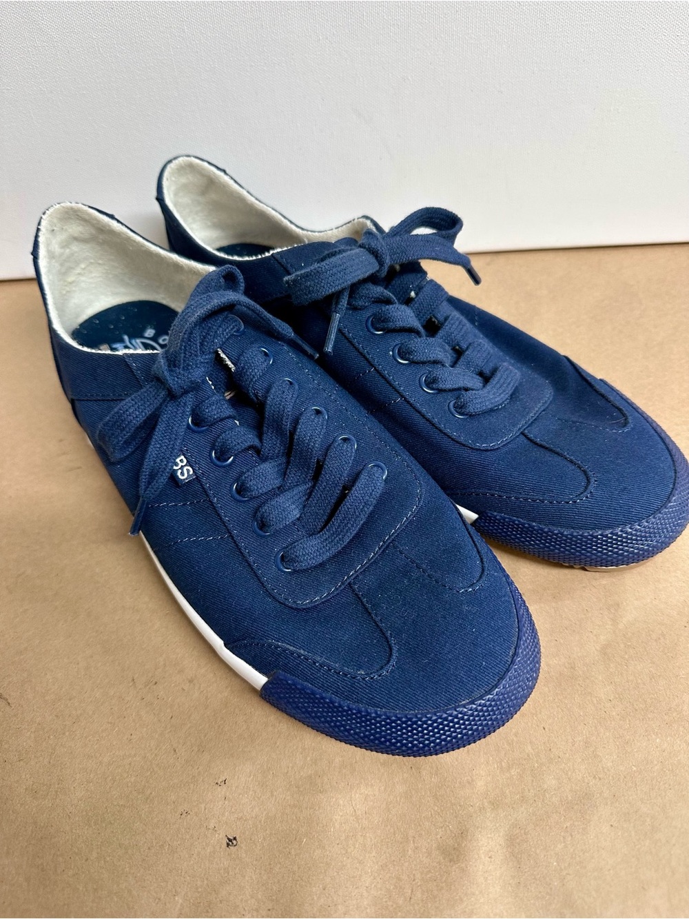 Skechers Navy Canvas Lace-Up Sneakers
